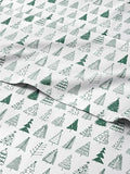 Christmas Sheet Set, Christmas Tree 3, Holiday Xmas Bedding Set - Queen