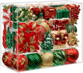 SHareconn 135Pcs Christmas Tree Ornaments Set, Christmas Tree Decorations