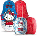Hello Kitty and Snow Buddies by Sno-Storm Sled with Handles and Tow Rope | Graphic top Deck with High Density Slick Bottom | 3D Molded Foam Construction | Outdoor use for Winter | Snow Sled 2PK