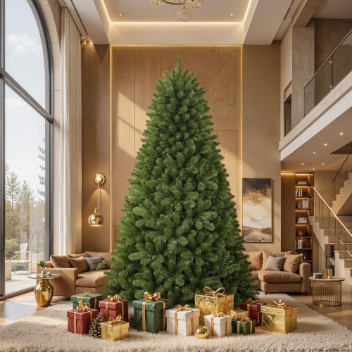 SHareconn 8ft Prelit Artificial Classic Spruce Christmas Tree