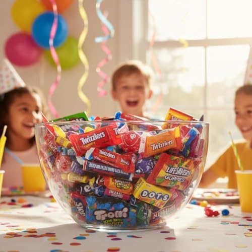 Halloween Bulk Candy Variety Pack - 8lb Halloween Candy Individually Wrapped - Assorted Candy for Trick or Treat, Party Favors, Goodie Bags & Office Snacks - Pinata Candy Assortment - 8 Pound Box of Candy