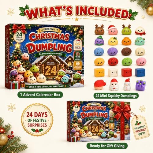 Christmas Advent Calendar 2026, 24-Day Countdown with 24 Ornaments Blue