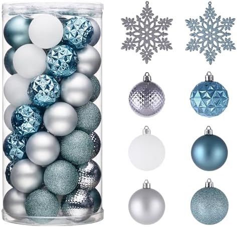 Valery Madelyn 50ct Christmas Tree Decorations Ball Ornaments 2.36 Inches