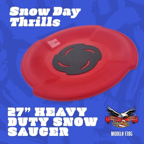 Flexible Flyer Roto Molded Snow Sled for Adults & Kids. Heavy Duty Plastic SNO Slider