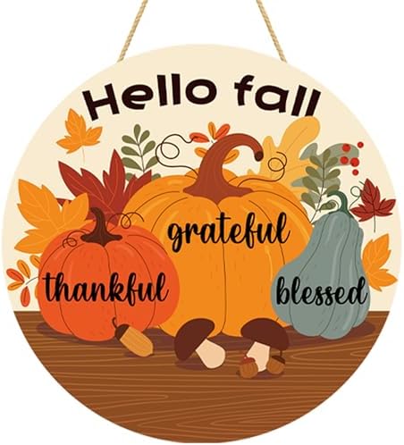Fall Decorations for Home - Welcome Sign for Front Door