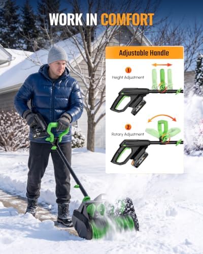 WORKPRO X Series Cordless Snow Shovel, 13-Inch, 20V Battery Included