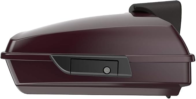 Advanblack Road Glide Tour Trunk Pack Black Cherry Razor Tour Trunk Pack Backrest Pad for '97-'25 Harley Touring Road King Street Glide Electra Glide CVO models
