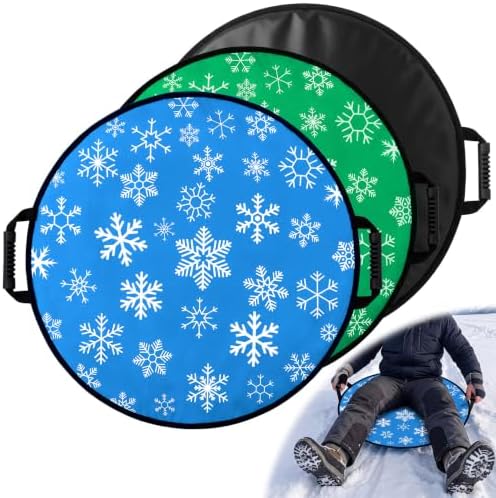 26" Foldable Snow Sleds with Handles for Adult