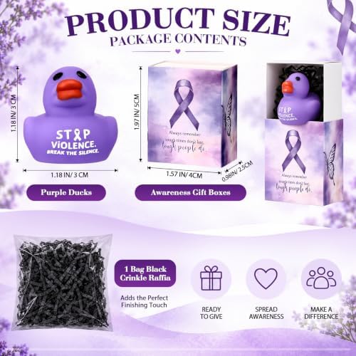 30 Sets Domestic Violence Awareness Gifts Purple Ribbon Party Favors