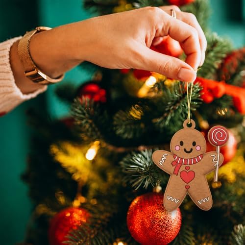 Assorted Christmas Gingerbread Man Ornaments for Christmas Tree Decor
