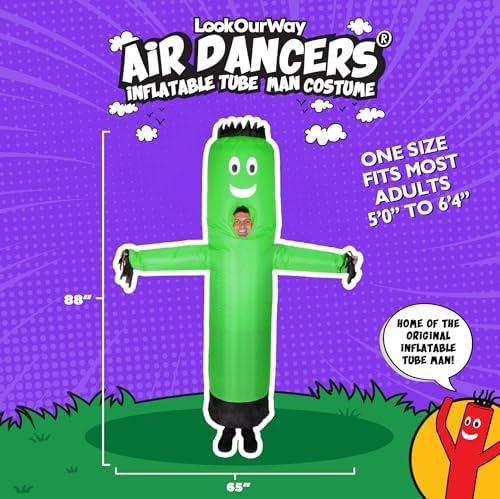 LookOurWay Inflatable Tube Man Costume - Wacky Wavy Arm Guy Funny Inflatable Halloween Costume