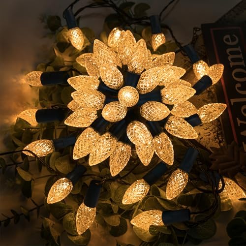 AWQ 500LED 173.8 FT C6 Christmas String Lights Plug in Warm White Decor