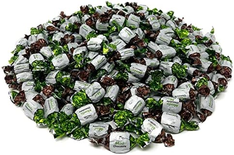 Chocolate Filled Mint Candy, Hard Candies, Vintage Assortment, 3 Lb Bulk