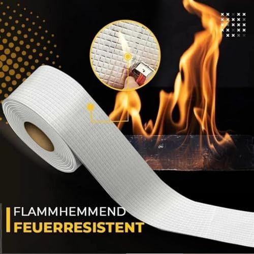 Waterproof Tape Butyl Tape Aluminum Foil Tape Butyl Tape Aluminum Foil Butyl Rubber Tape Super Strong Fiber Thicken Self Adhesive Seal god kvalitet For Pool Roof Pipe Repair Stop Leak(1M-100MM)