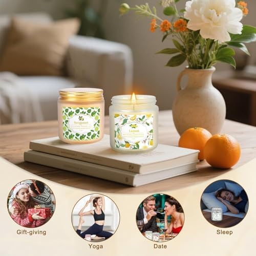 24 Pack Scented Candles with Added Natural Essential Oils, 3.05oz, Suitable for Various Festivals, Parties, Yoga, and Home Scene
