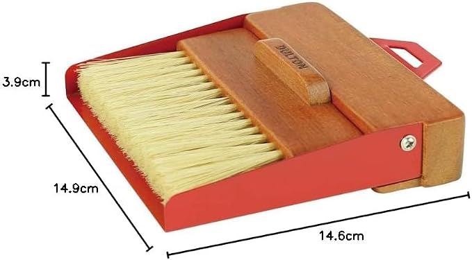 Dulton Dustpan and Brush Dustpan and Brush RED H21-0365RD Red Broom & Dustpan Set