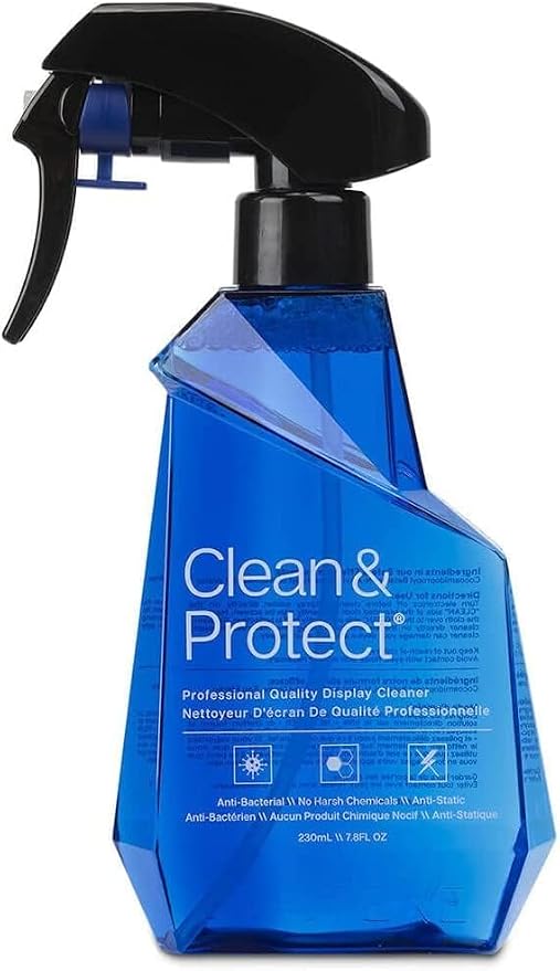 Austere V Series Clean & Protect Screen Cleaner Spray & Wipe Kit, 230mL + Dual-Sided Polish Cloth, Compatible with LED, LCD, OLED, Monitors, Laptop, TV Cleaner- Eliminates Static