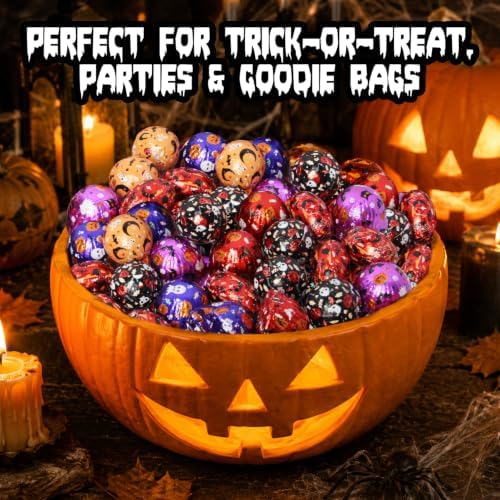 Halloween Chocolate Mix 10 lb Box, Assorted Foil Wrapped Milk Chocolate