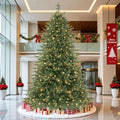 SHareconn 9ft Artificial Prelit Balsam Fir Christmas Tree Color Lights