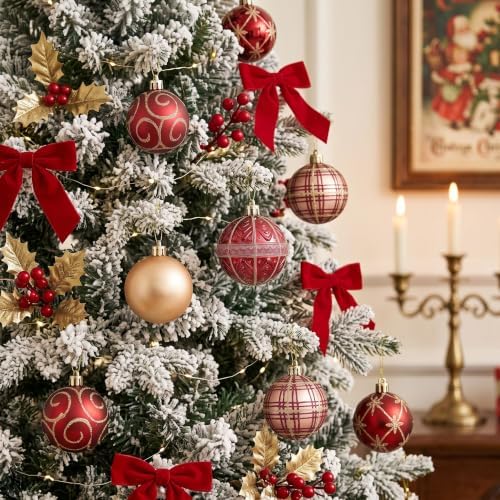 Valery Madelyn 35ct Christmas Tree Decorations Ball Ornaments 2.36 Inches