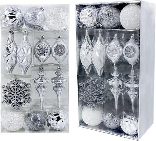 Valery Madelyn 50ct Christmas Tree Decorations Ball Ornaments Set