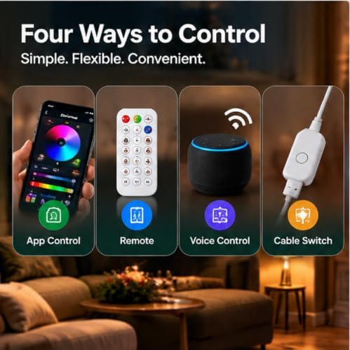 Smart Christmas Tree Lights Controllable via Phone App