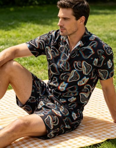 RAISEVERN Mens Romper Male Zipper Shorts Sleeve One Piece Bro Outfits