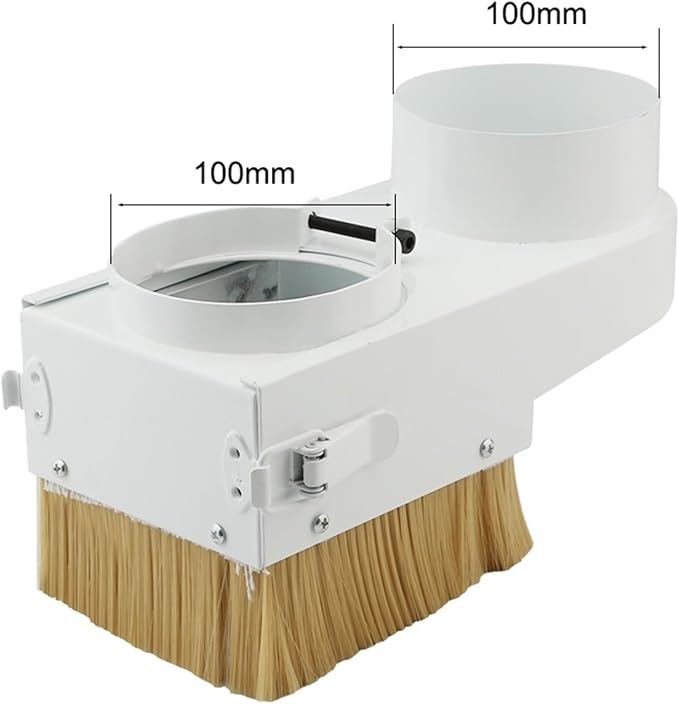 CNC-Spindle Dust Shoe Collector CNC Spindle Dust Cover 65 70 75 80 85 90 100 125mm Detachable Dust Collector Brush Cleaning Tool Engraving Milling Cutter(100mm)