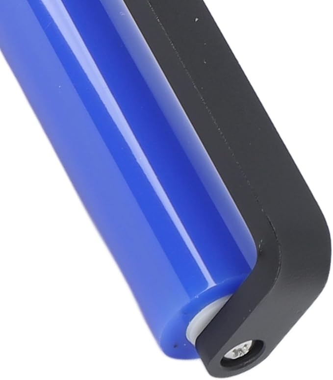 GOWENIC Static Dust Removal Roller, Sticky Blue Silicone Soft Cleaner Roller with Black Handle for Lint Pet Hair Lint Reusable Carpet Fabric (24 inch)
