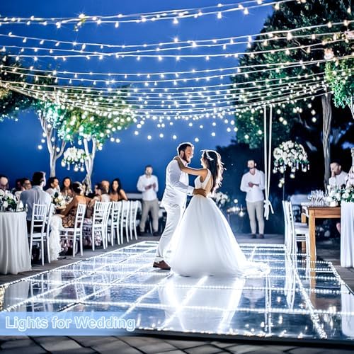 JMEXSUSS 1000 LED White Christmas String Lights Outdoor with Remote