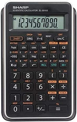 Sharp EL-501XBWH Scientific Calculator 5 Pack