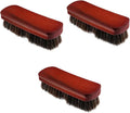 3pcs Laundry Scrubbing Brush Portable Wooden Shoe Cleaning Brush Horsehair Bristles for Shoe Polishing and Boot Care Ergonomic Grip Design for Comfortable Use