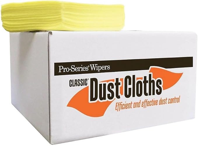 Monarch Brands Treated Yellow Dust Cloth 13"x17" 10-50 Packs/case, Heavy Weight dusters