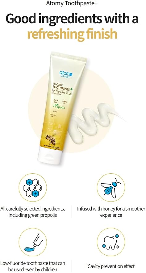 Propolis Toothpaste 7.05 oz (200g) x 5 Tubes | Total Net Wt. 35.25 oz