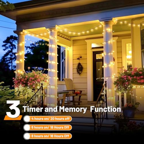 328FT Warm White Christmas Lights, 1000 LED Outdoor Xmas String Lights