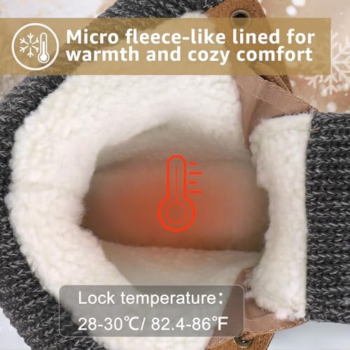 STQ Women's Duck Boots Waterproof Winter Snow Boot