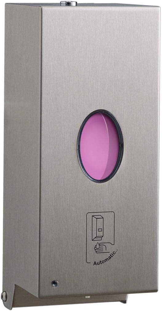 Bobrick B-2012 Automatic Wall-Mounted Liquid Soap Dispenser, Stainless Steel, 30 Fl Oz Capacity