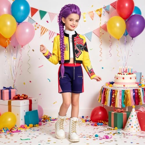Golden Pop Performer Costume Kids Girls Halloween Costumes Cosplay Outfit