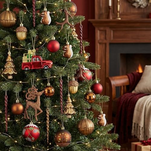 Valery Madelyn 60ct Christmas Tree Decorations Ball Ornaments Set