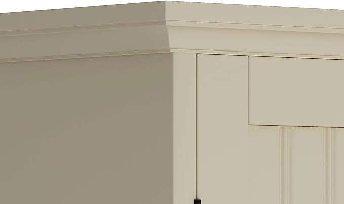 ChooChoo Bathroom Wall Cabinet, Over The Toilet Space Saver Storage Cabinet, Medicine Cabinet with 2 Door and Adjustable Shelves, Cupboard, Cream Yellow