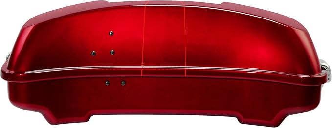 5.5" Razor Motorcycle Trunk W/Latch Key Fit For Harley 2014-2025 Touring CVO Road King Street Glide Electra Glide Ultra Limited Pack Velocity Red Sunglo