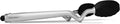 Dreamfarm Clongs Grippy Silicone & Stainless Steel Kitchen Cooking Tongs with Click-Lock Open & Close - 12" Black | Stainless steel, strong-grip non-stick safe tips, one-handed button lock open and close, sit-up handles for mess free benches