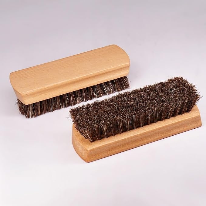 Horsehair Brush Shoe Polishing Polish Clean Soft Hair