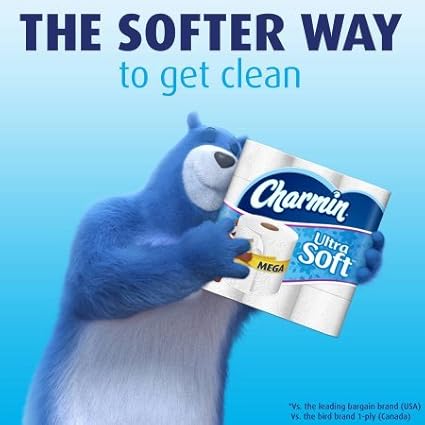 Charmin Ultra Soft Toilet Paper 6 Mega Rolls (Pack of 3)