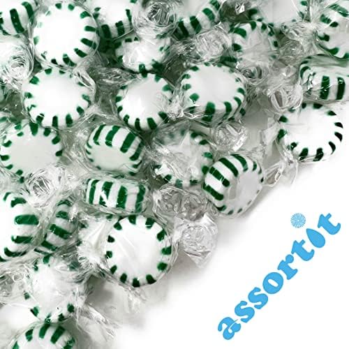 Spearmint Starlights Hard Candy Mints, Individually Wrapped, 48 Oz