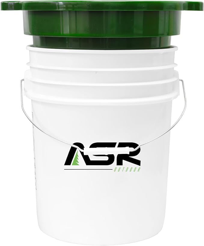ASR Outdoor 3pc DEEP Stacking Classifier Screen Set with Handles, Heavy Duty 5 Gallon Plastic Sifting Sieve (1/2, 1/4, 1/8)