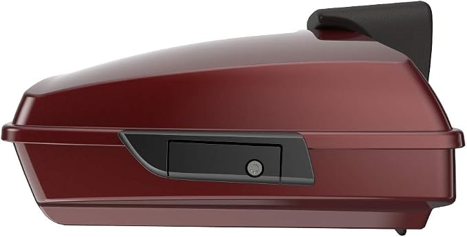 Advanblack Road Glide Tour Trunk Pack Stiletto Red Razor Tour Trunk Pack Backrest Pad for '97-'25 Harley Touring Road King Street Glide Electra Glide CVO models
