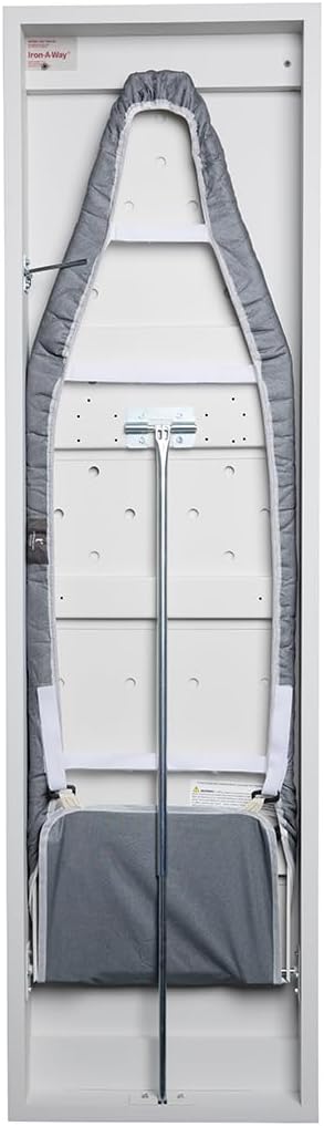 TIVIT Ironing Board Cover for Handi-Press Iron-A-Way Wall Mounted Ironing Boards 42 - 46" Long Adjustable Straps, Alumitek, Scorch Resistant, Thick Padding - Made in Italy - Oeko-TEX Certified