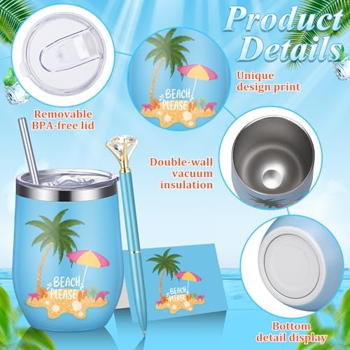 Patelai 36 Pcs Hawaiian Theme Gift Set for Men Women