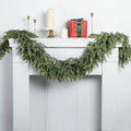 2 Pcs Christmas Norfolk Pine Garlands, 6Ft 2 Color Artificial Cedar Garland